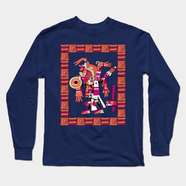 Aztec Warrior Long Sleeve T-Shirt by soulfulprintss8